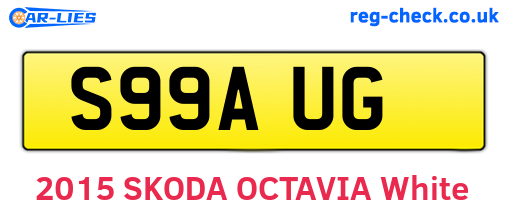 S99AUG are the vehicle registration plates.