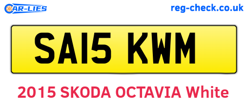 SA15KWM are the vehicle registration plates.