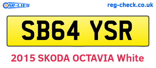 SB64YSR are the vehicle registration plates.