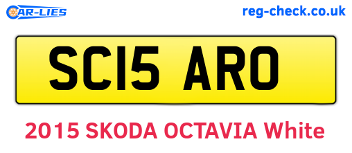SC15ARO are the vehicle registration plates.
