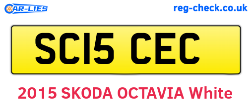 SC15CEC are the vehicle registration plates.