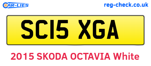 SC15XGA are the vehicle registration plates.
