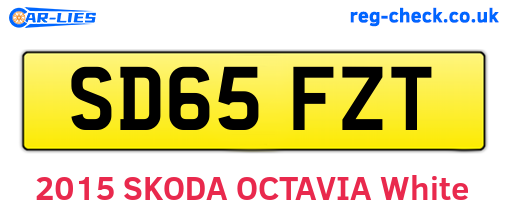 SD65FZT are the vehicle registration plates.
