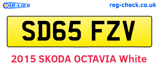 SD65FZV are the vehicle registration plates.