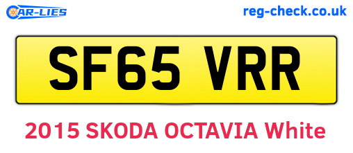 SF65VRR are the vehicle registration plates.