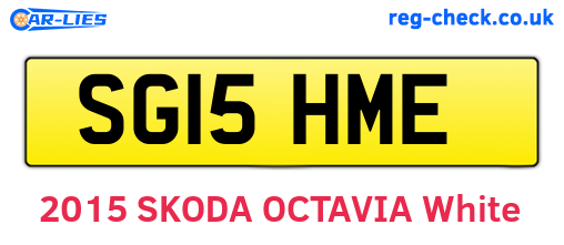 SG15HME are the vehicle registration plates.