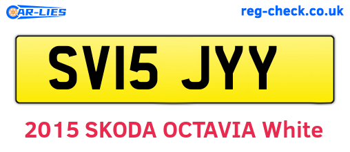 SV15JYY are the vehicle registration plates.