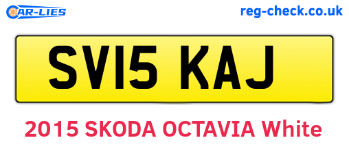 SV15KAJ are the vehicle registration plates.
