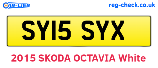 SY15SYX are the vehicle registration plates.