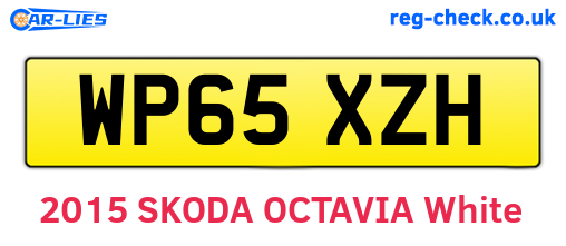WP65XZH are the vehicle registration plates.