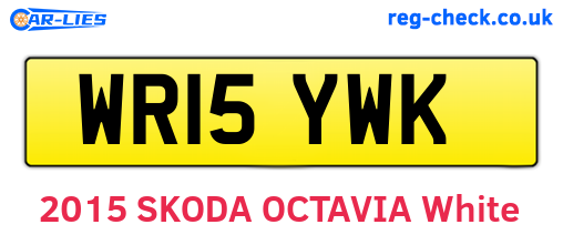 WR15YWK are the vehicle registration plates.