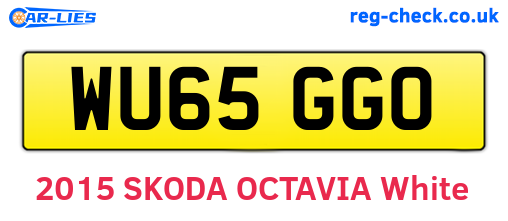 WU65GGO are the vehicle registration plates.