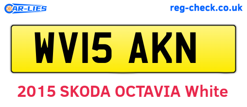 WV15AKN are the vehicle registration plates.
