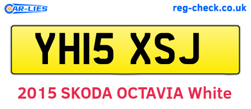 YH15XSJ are the vehicle registration plates.