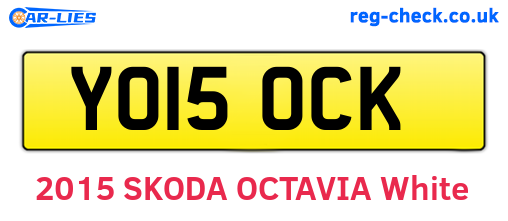 YO15OCK are the vehicle registration plates.