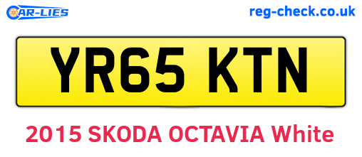 YR65KTN are the vehicle registration plates.