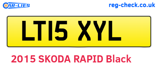 LT15XYL are the vehicle registration plates.