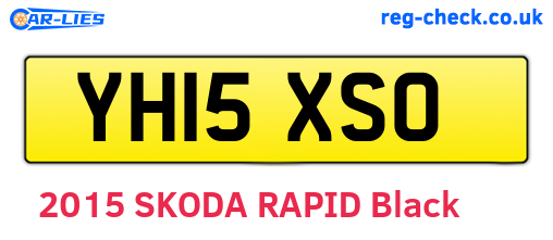 YH15XSO are the vehicle registration plates.