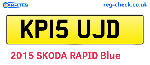 KP15UJD are the vehicle registration plates.