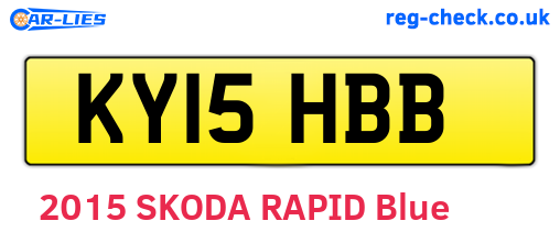 KY15HBB are the vehicle registration plates.