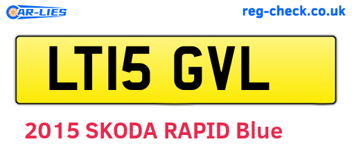 LT15GVL are the vehicle registration plates.