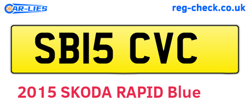 SB15CVC are the vehicle registration plates.