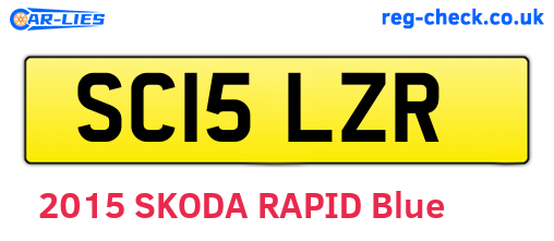 SC15LZR are the vehicle registration plates.