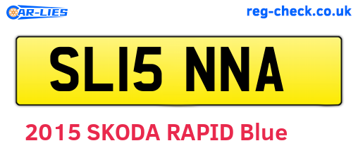 SL15NNA are the vehicle registration plates.