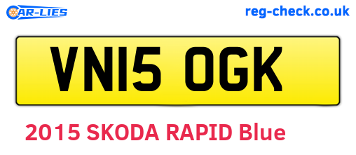 VN15OGK are the vehicle registration plates.