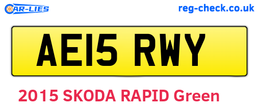 AE15RWY are the vehicle registration plates.