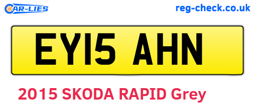 EY15AHN are the vehicle registration plates.