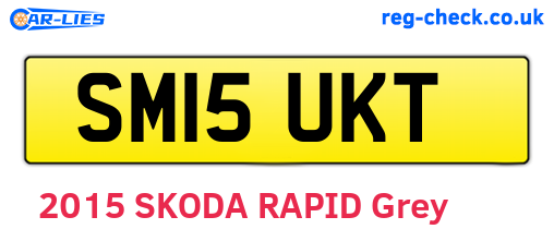 SM15UKT are the vehicle registration plates.