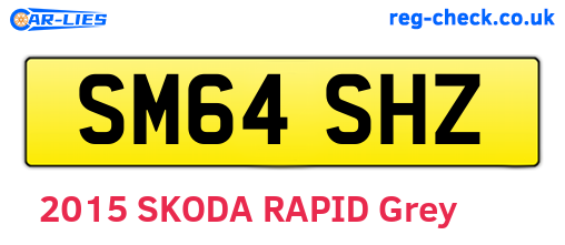 SM64SHZ are the vehicle registration plates.