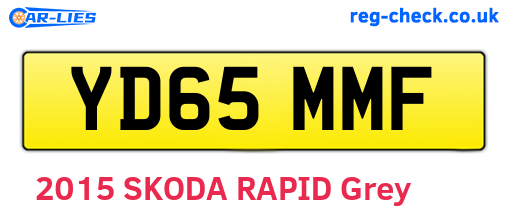 YD65MMF are the vehicle registration plates.