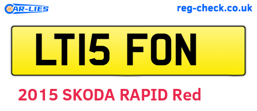 LT15FON are the vehicle registration plates.