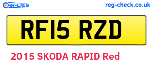 RF15RZD are the vehicle registration plates.