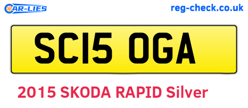 SC15OGA are the vehicle registration plates.