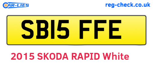SB15FFE are the vehicle registration plates.