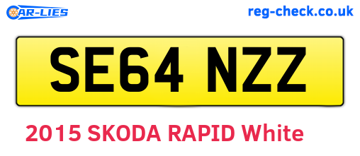 SE64NZZ are the vehicle registration plates.