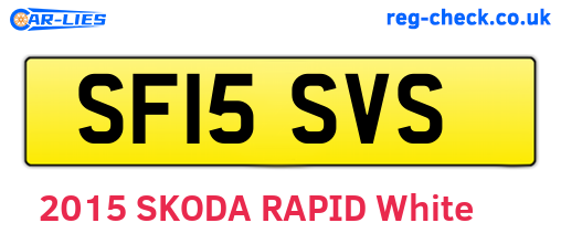 SF15SVS are the vehicle registration plates.