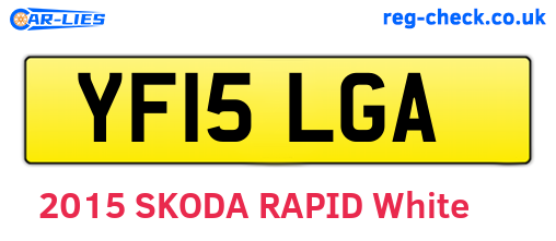 YF15LGA are the vehicle registration plates.