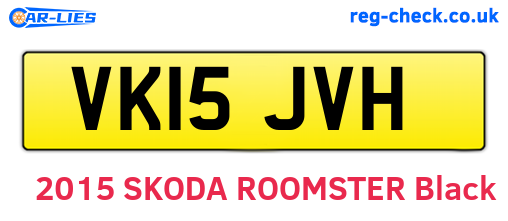 VK15JVH are the vehicle registration plates.