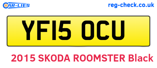 YF15OCU are the vehicle registration plates.