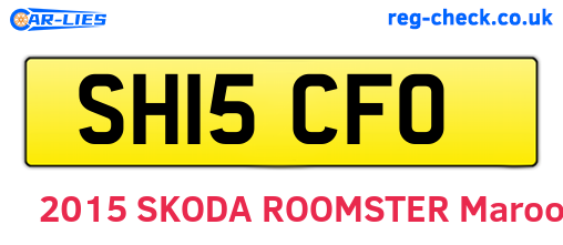 SH15CFO are the vehicle registration plates.