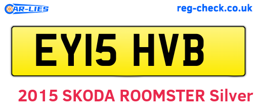 EY15HVB are the vehicle registration plates.