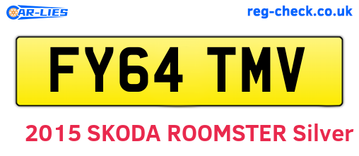 FY64TMV are the vehicle registration plates.