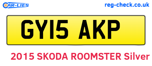 GY15AKP are the vehicle registration plates.