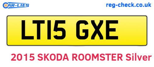 LT15GXE are the vehicle registration plates.