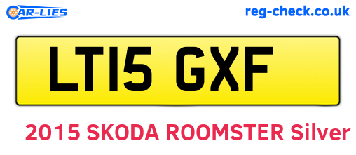 LT15GXF are the vehicle registration plates.