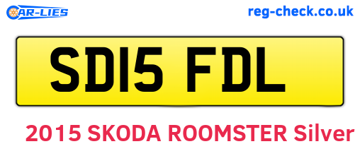 SD15FDL are the vehicle registration plates.